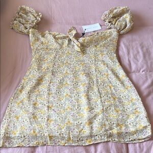 Floral Puff Sleeve Dress